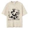 Unisex Washed Vintage Horror Anime Junji Ito Uzumaki Graphic T-shirt Men Women Manga Retro Oversized T Shirt Y2k Casual Cotton T-shirts