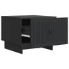 Coffee Table with Drawers Black 49 x 50 x 40 cm Engineered Wood