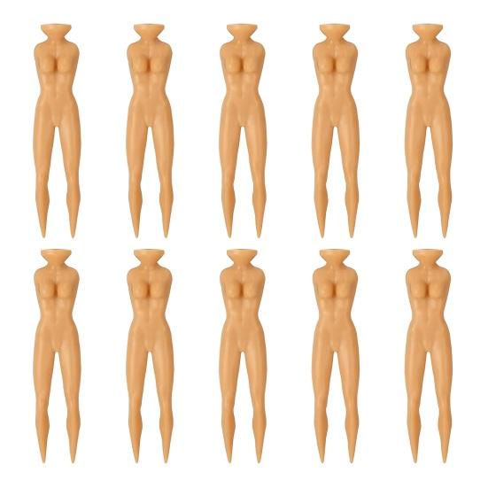 10Pcs Golf Tees Nude Shape Golf Spikes Multi-Function Easy Installation Golf Plastic Tees Golf Accessories