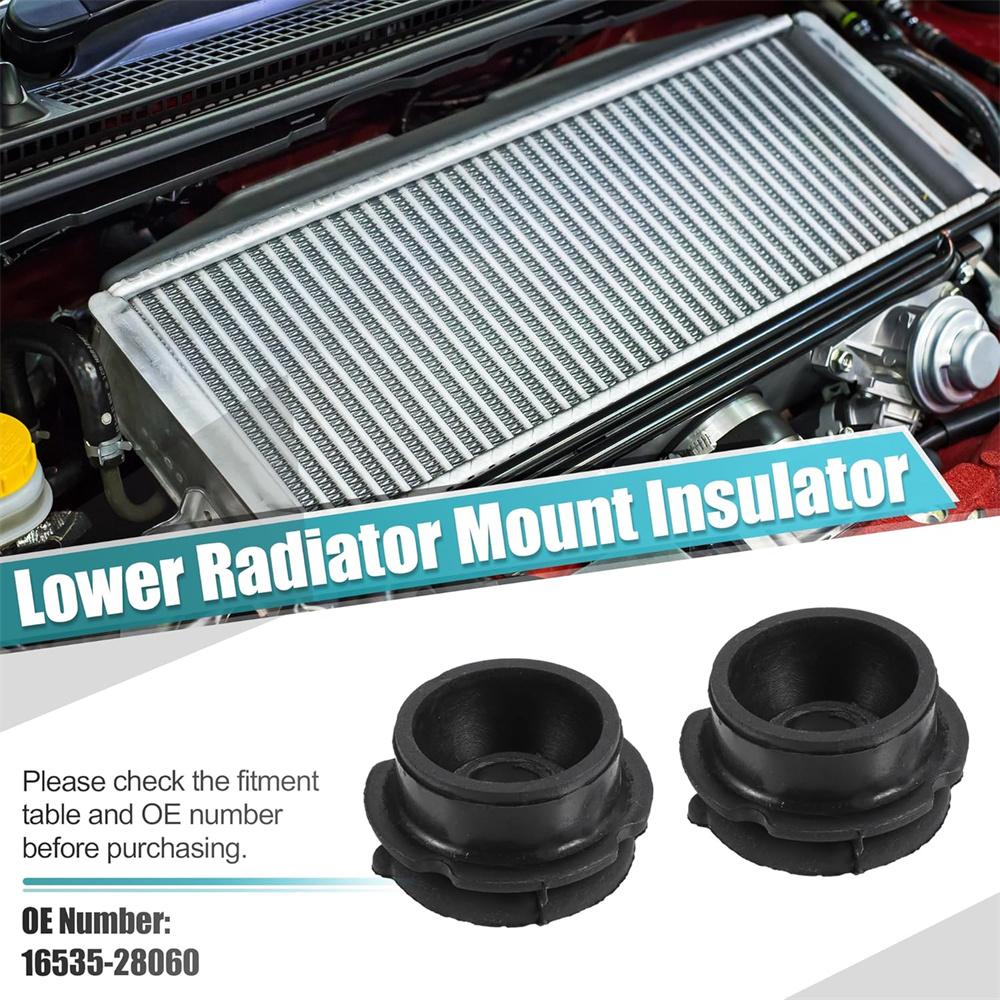 2× Coussinet en caoutchouc inférieur Isolateur de montage de radiateur Pour Toyota RAV4 2006-23