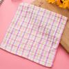 1 Pcs L Size Kitchen Cleaning Cloth Mesh Cotton Hand Towel Cloth Hair Oil Absorbing Towel Random Color Handkerchief Random Color