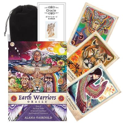 Kancharo Oracle Cards 44 Pieces Tarot Fortune Telling Warriors Japanese Oracle Cards Basic Instructions Pouch Included [Earth Oracle] & (Genuine