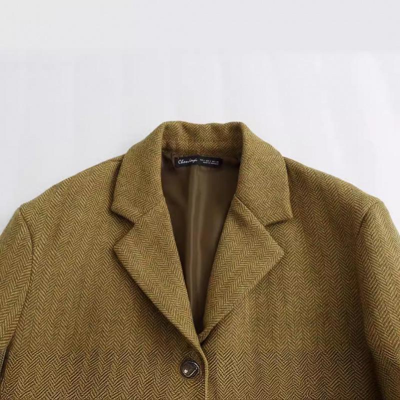 European & American Women's Spring Street Fashion Pocket Jacket