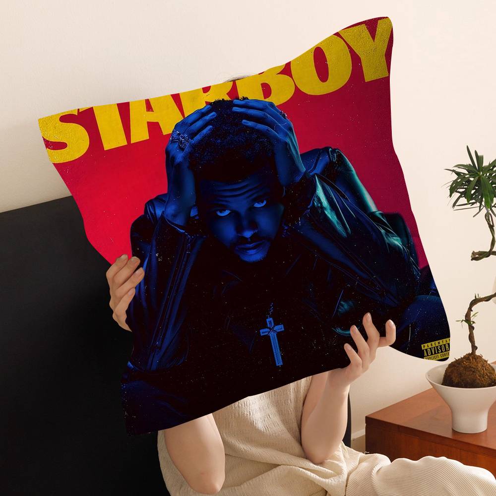 

Hip Hop Music Hot Album Star The Weeknd Starboy Cushion Cover Pillowcase Upholstery Sofa Throw Pillow Home Decor Pillowcas 30x30 cm
