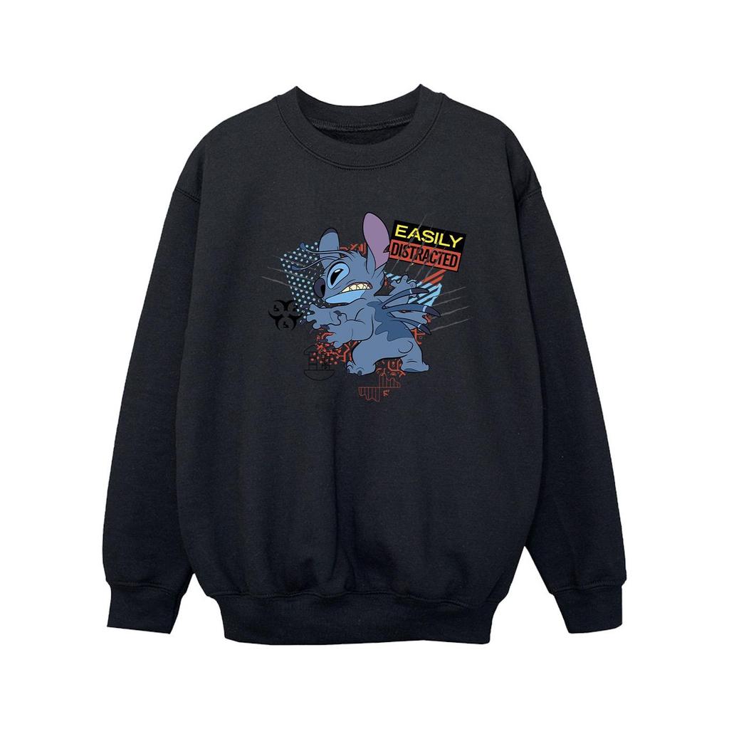 Disney Girls Lilo And Stitch Easily Distracted Sweatshirt