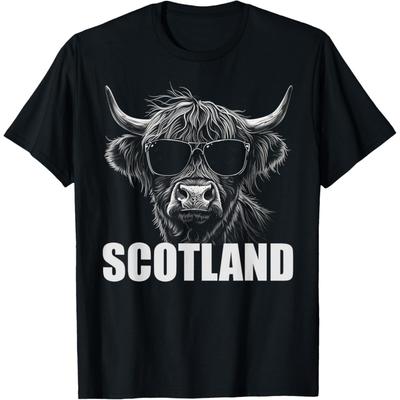 Cool Highland Cow Scotland Travel T-Shirt
