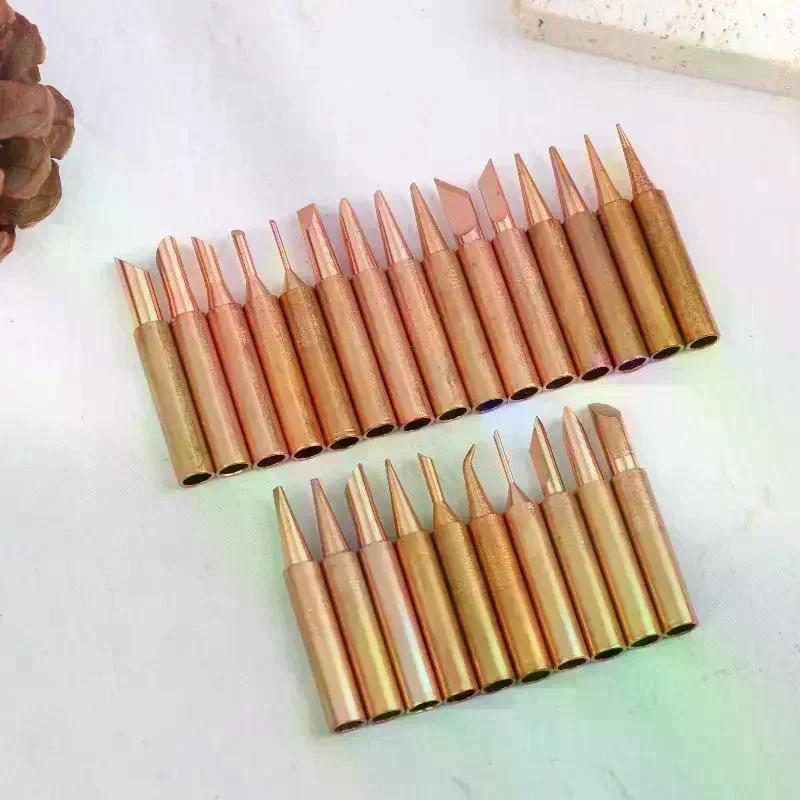 900 Pure Copper Soldering Iron Tip Soldering Iron Tip Pure Copper Non-magnetic Soldering Horn Electric Soldering Iron Tip
