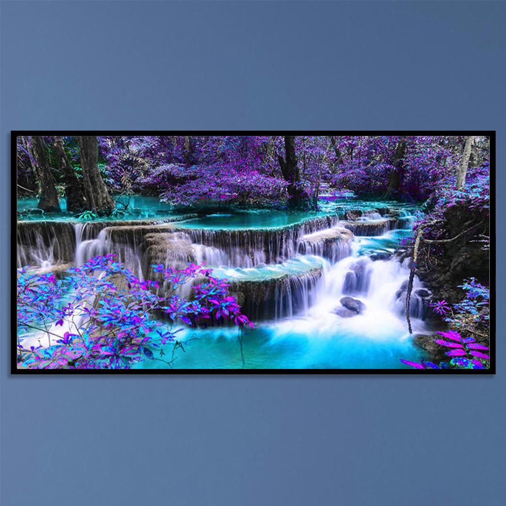 

Full Cross Stitch Waterfall DIY 11CT Counted Embroidery Cotton Thread Wall Craft United States