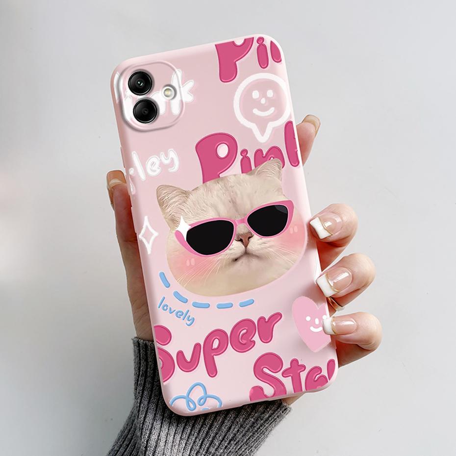 For Samsung Galaxy A04 A04E A04S Phone Case Stylish Painted Protection TPU Silicone Back Cover For Samsung A 04 E S Bumper Shell