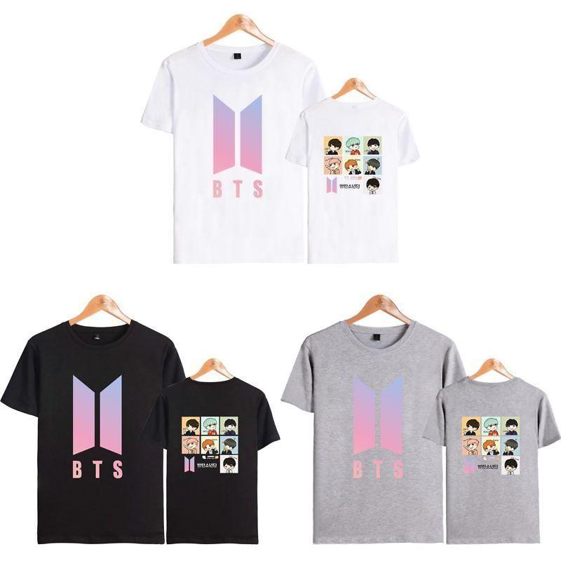 Bts Graphic Printed Modal Tee Oversized Streetwear Shirt For Kpop Fans Summer Casual