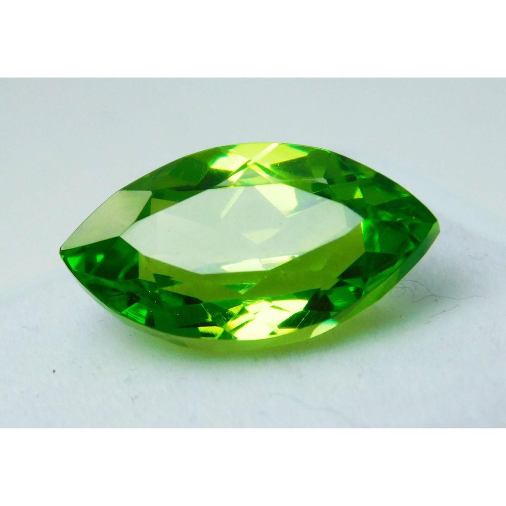 NATURAL Green Peridot 12.30 Ct Marquise Cut Faceted   Loose Gemstone