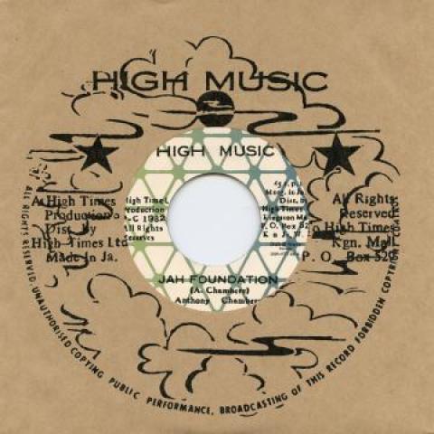 7inch Record ANTHONY CHAMBERS / HIGH TIMES PLAYE - Jah Foundation / Jah Foundation Ver DSRHT706 High Music/Dub  1982 Japan Reggae, Ska & Dub