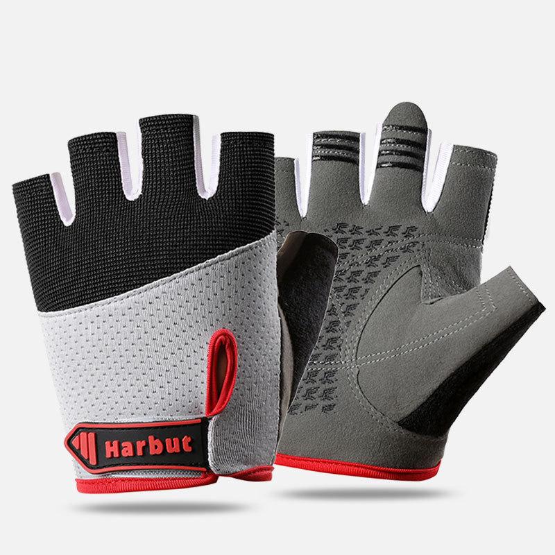 

Outdoor bicycle road bike riding breathable ice silk palm wear-resistant and non-slip S