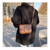 IELGY Texture Trendy Fashion Retro Messenger Bag All-Match Simple Saddle Bag