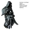 Gothic Hooded Reaper Lady Figurine 3D Printed Dark Fantasy Shelf Sitter 1 Pc