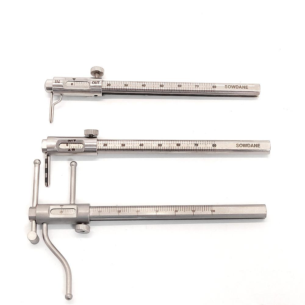 Dental Orthodontic Sliding Caliper Dental Implant Measuring Gauge Caliper Ruler  Stainless Steel