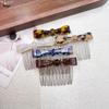 Elegant Acetate Bow Hairpin with Comb for Stylish Bangs and Flyaway Control