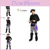 Exquisite Purple Caribbean Pirate Costume For Men Ideal For Halloween Parties And Stage Performances