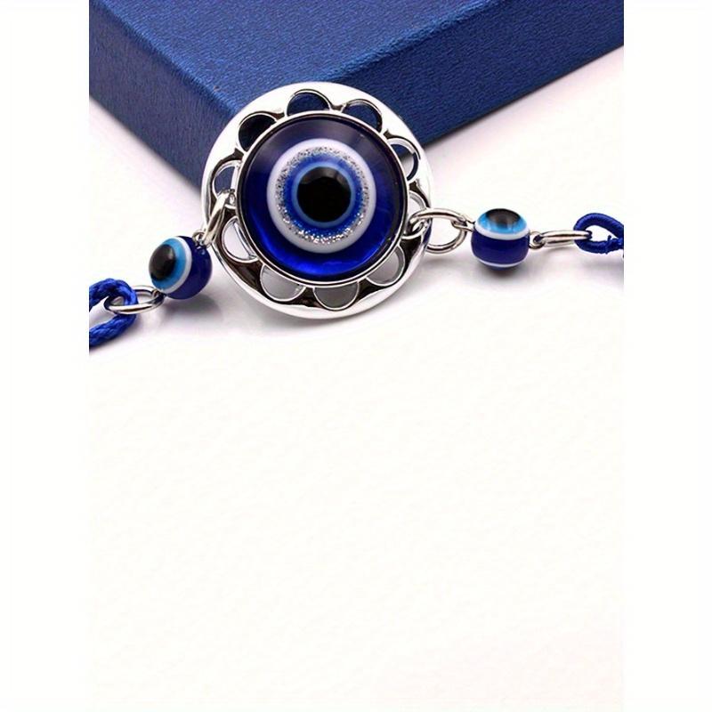 1PC Blue Evil Eye Tassel Car Charm Vintage Metal Heart Shaped Pendant Holiday Birthday Party Gifts & Home Decor Crafts, Home Decor, Room Decor