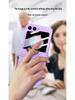 Samsung Z Flip 5 Travel Suitcase Case: Ultra-thin, Hinge Finger Ring, Foldable Screen Protector Flip 6-Compatible