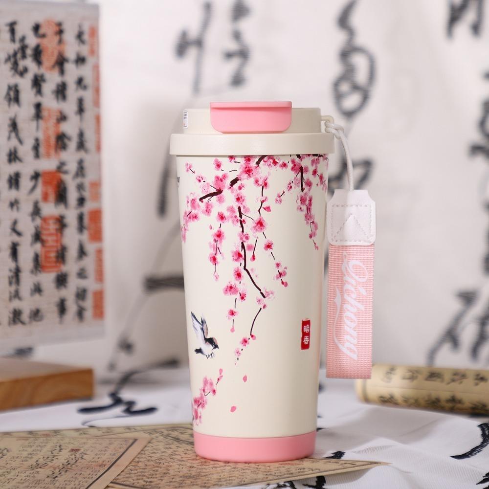 New Style 500ml Coffee Cup Large Capacity Double-layer Insulated Cup Stainless Steel Reausable Vacuum Mug Travel