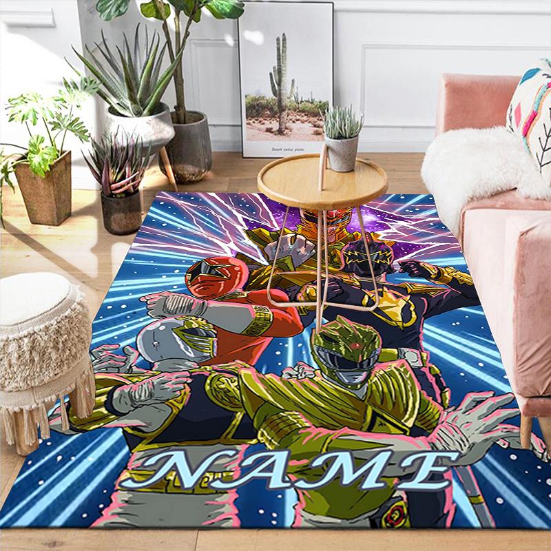 Custom 1Pc Power Rangers Teamup Rug Office Carpet Indoor Outdoor Entrance Doormat Nonslip Soft And Comfortable Living Room D2915221