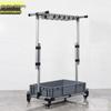 Stainless Steel Movable Cleaning Tool & Mop Storage Cart