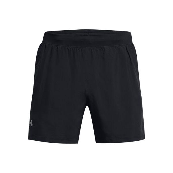 Under Armour Logo Print Lace-Up Breathable Mid-Waist Casual Shorts Men Bottoms Black 1382617-001