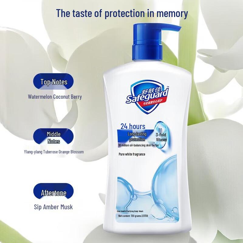 Safeguard Health Protecting Pure White Fragrance Shower Gel