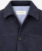 Man On The Boon Collared Button-Up Leather Jacket_Navy 4715110005