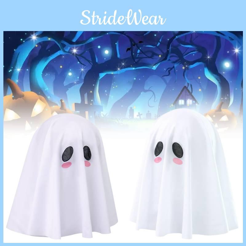 Trendy White Ghost Costume And Headpiece For Unisex Anime Character Role Play