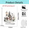 1Pc 2D Elegant Acrylic Christmas Decoration Snowhouse & Reindeer Scene Home Office Ornaments Festive Warm Party Gift Photo Props