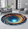 3D Vortex Round Rug Optical Illusion Floor Living Room Bedroom Decor Carpet
