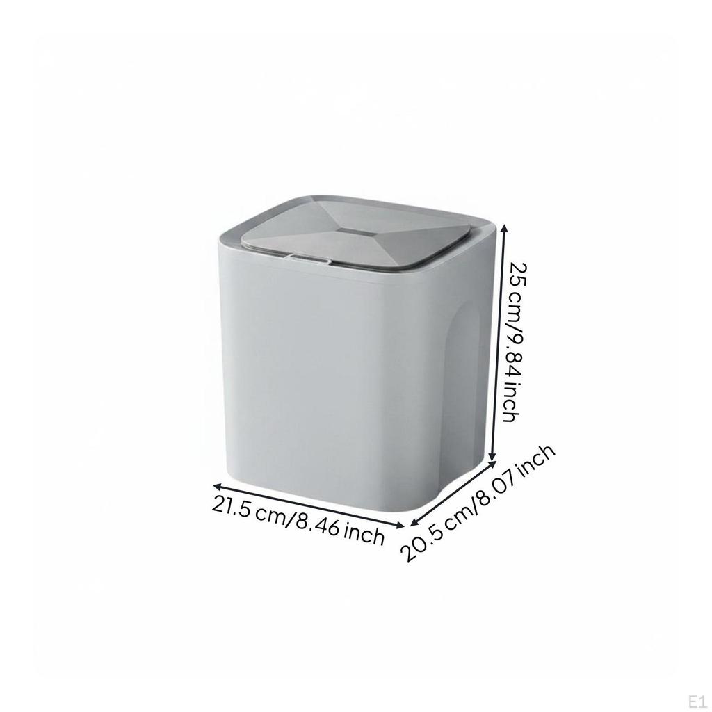 Trash Can Reusable Power Source Smart Reversible Charging Port Household Storage