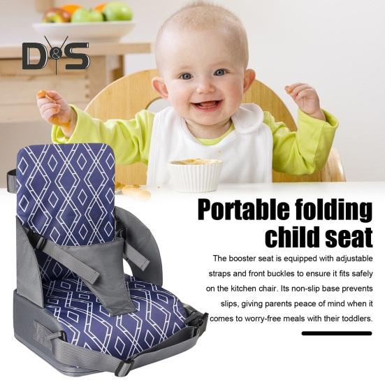 Fotelik dla malucha, oddychający, kuchenny fotel z oparciem, regulowanymi paskami i poduszką, przenośny stół jadalny, podwyższone siedzisko dla rodziny