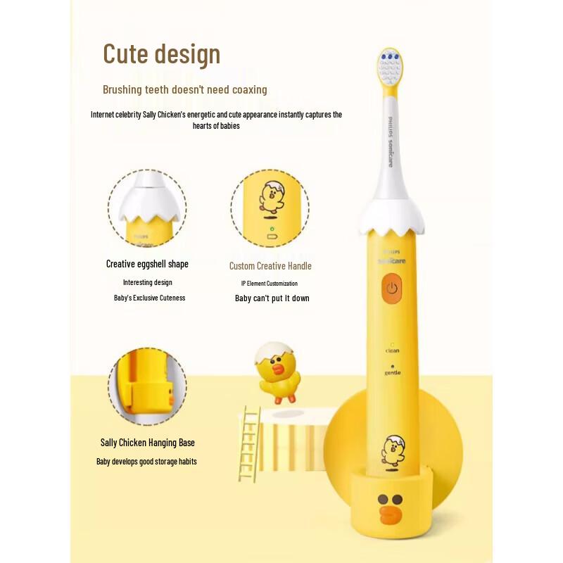 Philips HX2472 Sally Edition Sonic Electric Toothbrush for Kids CN plug (adapter included)