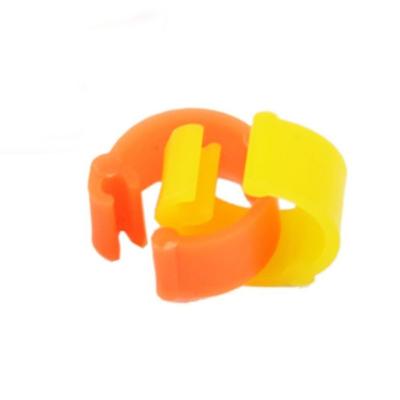 100pcs Diameter 8 Mm Useful Home Garden Plastic Pet Products Clip Rings Poultry Leg Rings Color Randomly Pigeon