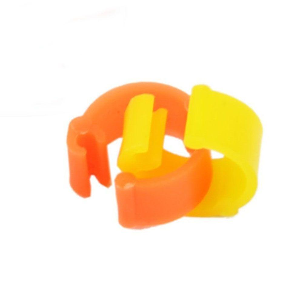 100pcs Easy To Remove Useful Plastic Birds Pet Products Clip Rings Color Randomly Poultry Leg Rings Pigeon