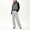 Anta Lifestyle Series Letter Print Straight Leg Casual Knitted Sports Pants Unisex Pants Gray Flower-Gray 172348301S-2