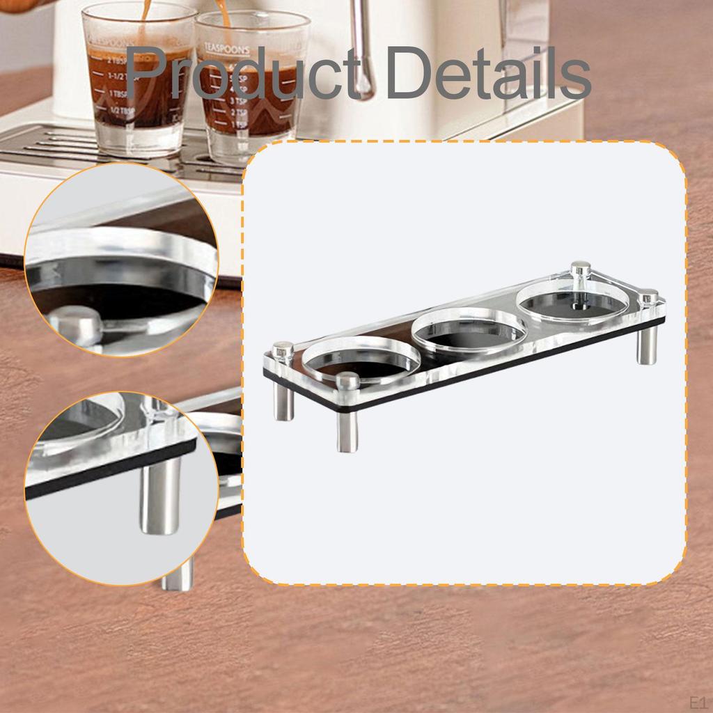 Espresso Tamper Station Coffee Holder Fits 51mm 53mm and 58mm Sturdy Acrylic Tools