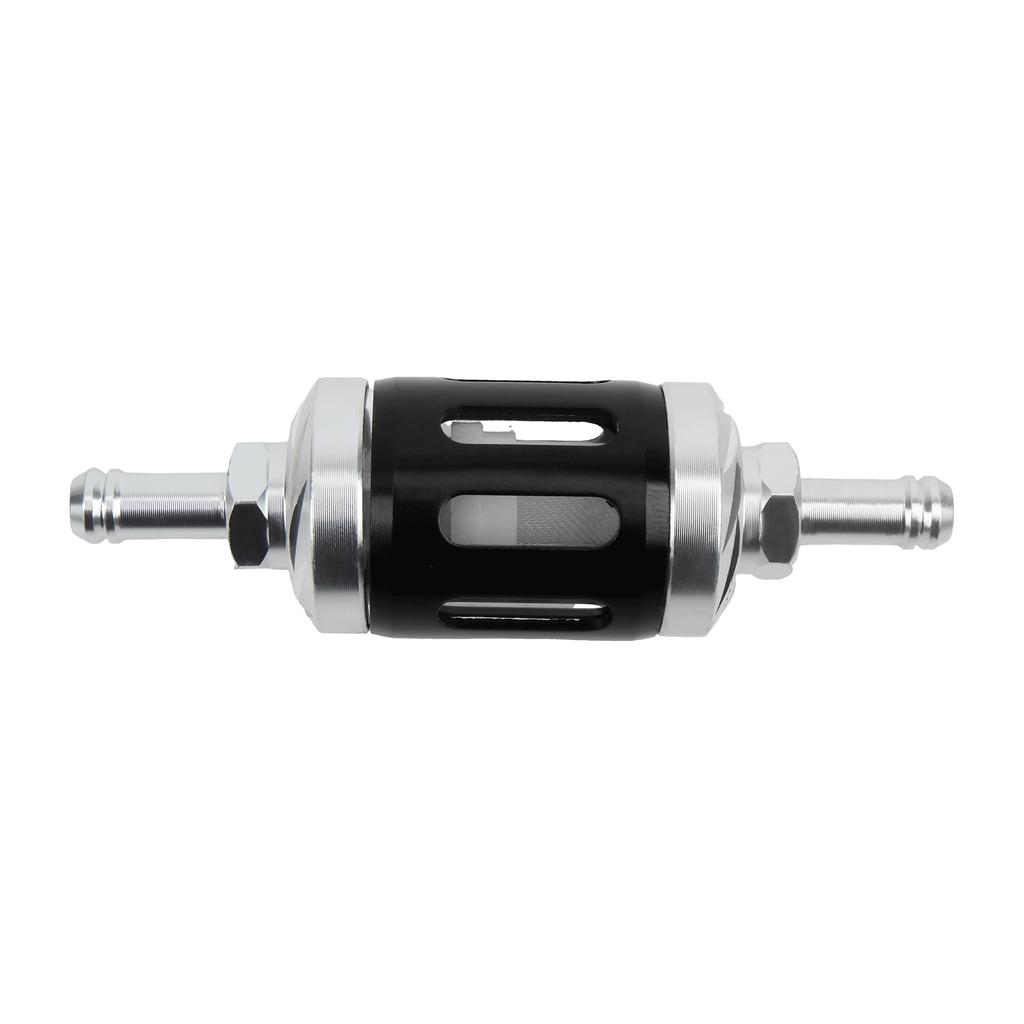 8mm Universal Motorcycle Gasoline Filter Glass CNC Aluminum For Yamaha Kawasaki KTM Honda Suzuki Motocross Dirt Pit Bike ATV