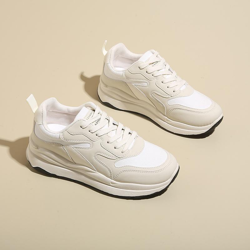 

Платформенные кроссовки dad shoes женские осень 2025 новые дышащие универсальные немецкие тренировочные кроссовки Forrest Gump повседневные кроссовки для бега женские 35 абрикосовый