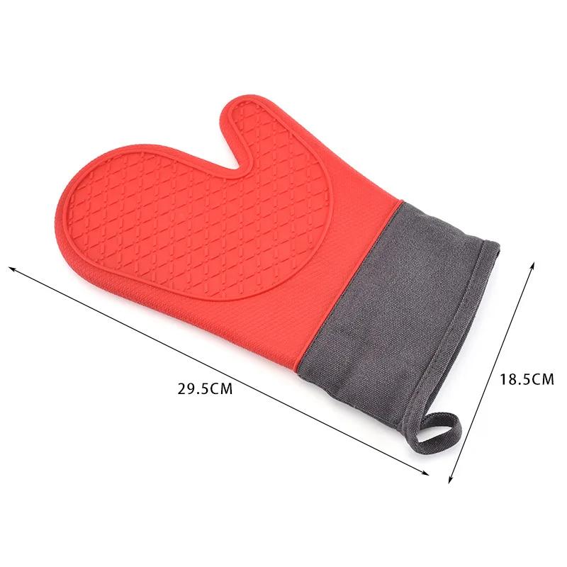 One piece Silicone Microwave Gloves BBQ Gloves One Piece Oven Baking Cooking Tool Baking Hot Pot Mitts Heat Resistant Kitchen