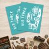 Self-Adhesive Silk Screen Printing Stencil for Painting on Wood DIY Decoration T-Shirt Fabric Truck 220x280mm