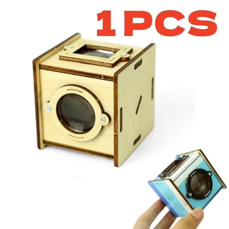 

Wooden Science Technology Small Maker Diy Waist Flat Viewfinder Optical Steam Physics Experiment Toy Student Handicraft