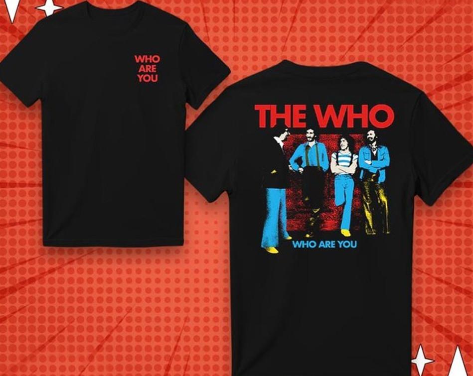 Мерч The Who Футболка Who Are You 2025 Подарок Футболка для фаната Все размеры Футболка Унисекс Футболка XL