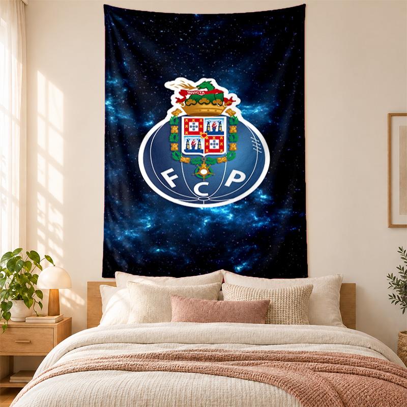 FC Porto Wandteppich hohe Qualität zur Dekoration von Wohnzimmer Schlafzimmer Studentenwohnheim Wänden ideal als Schlafzimmer Wandkunst oder Weihnachtsgeschenk