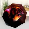 Parapluie Automatique Impression Michael Jackson, Armature en Fer à 8 Baleines, Poignée en Plastique, Convient pour les Voyages en Plein Air et le Quotidien, Cadeau Idéal