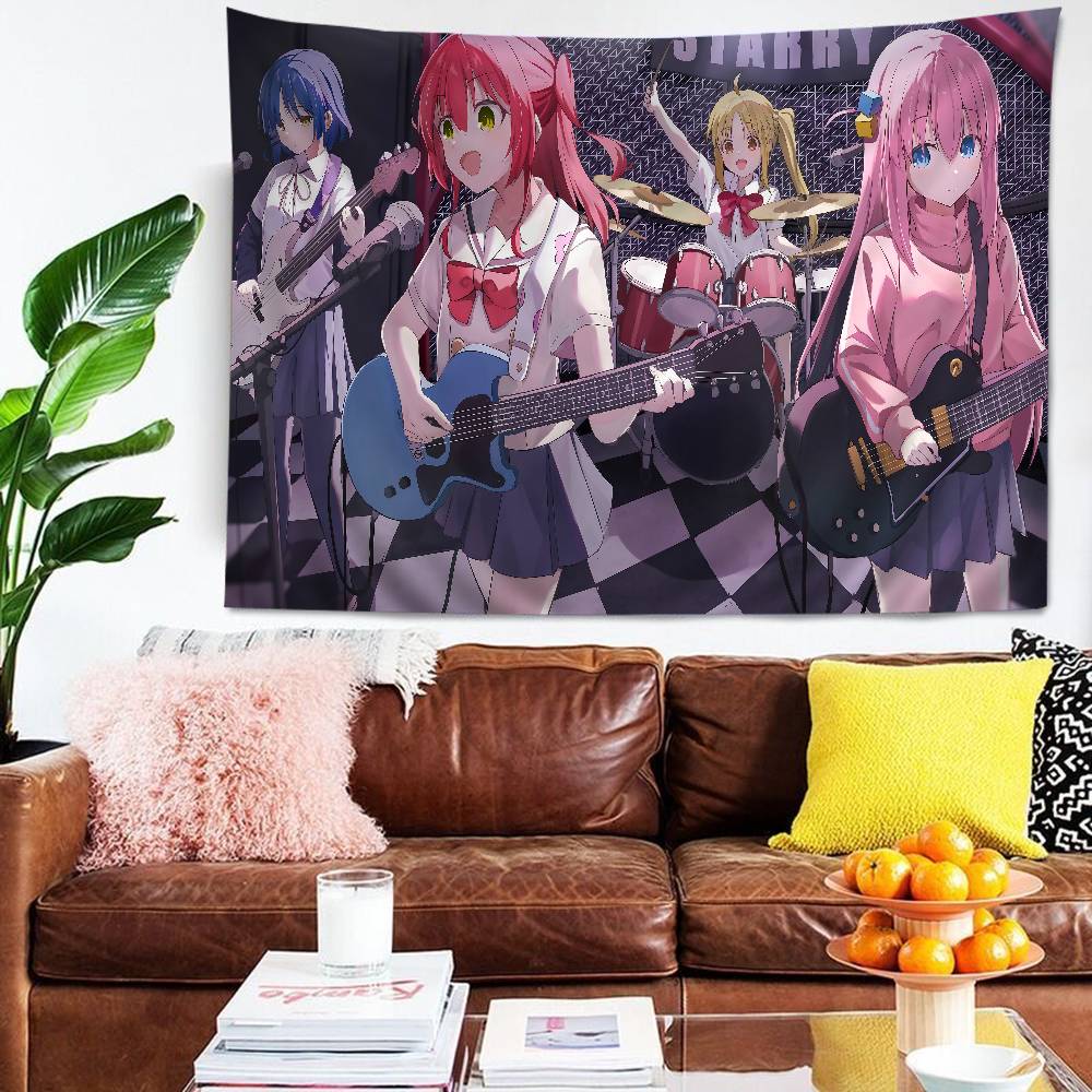 

Anime Bocchi The Rock Cartoon Tapestry Wall Hanging Decoration Household Home Decor 74x94cm(29x37in)