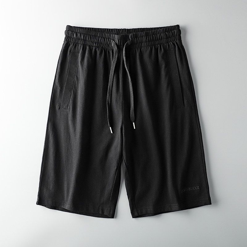 Foreign Trade Tail Order Cut Label Cattle Goods Terry European and American Shorts Black XL
